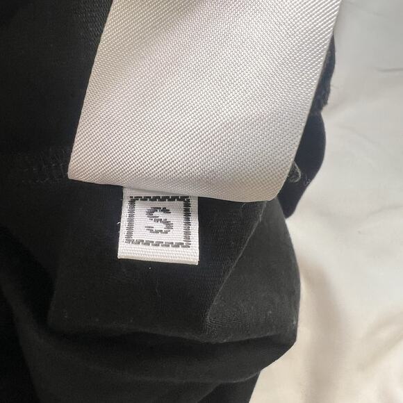 Universal Standard Misa Dress Size S (14-16) Black Short Sleeve Tie Front - Picture 14 of 15